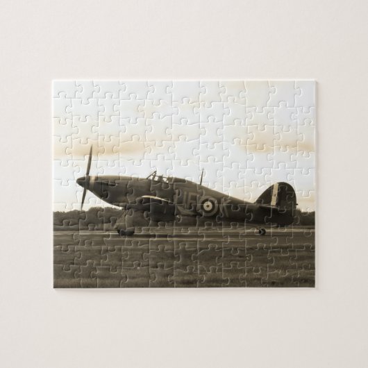 Sepiatone Hawker Hurrikan Puzzle (Horizontal)