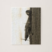 Sepiatone Hawker Hurrikan Puzzle (Vertikal)