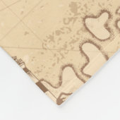 Sepiemuster Fleecedecke (Ecke)