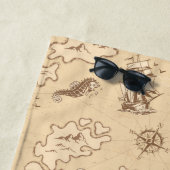 Sepiemuster Strandtuch (Beispiel)