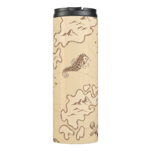 Sepiemuster Thermosbecher (Rückseite)