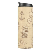 Sepiemuster Thermosbecher (Nach rechts gedreht)