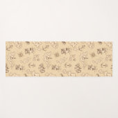 Sepiemuster Yogamatte (Vorderseite (Horizontal))