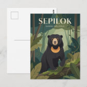 Sepilok Malaysia Postkarte (Vorne/Hinten)