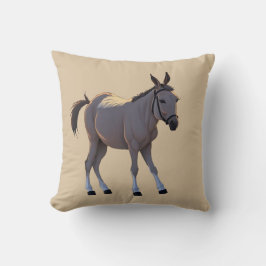 Seppel, kleiner störrischer Esel -  Kissen