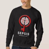 Sepsis Awareness is Key Sweatshirt (Vorderseite)