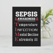 Sepsis Awareness T.I.M.E. Guide Einladung (Stehend Vorderseite)