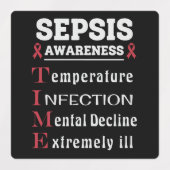 Sepsis Awareness T.I.M.E. Guide Etiketten (Design 2)