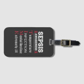 Sepsis Awareness T.I.M.E. Guide Gepäckanhänger (Vorderseite (Horizontal))