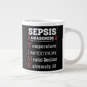Sepsis Awareness T.I.M.E. Guide Jumbo-Tasse (Rechts)