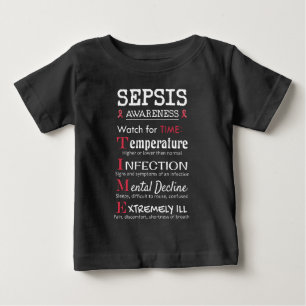 Sepsis Awareness Watch for TIME Guide Baby T-shirt