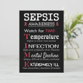 Sepsis Awareness Watch for TIME Guide Einladung (Stehend Vorderseite)