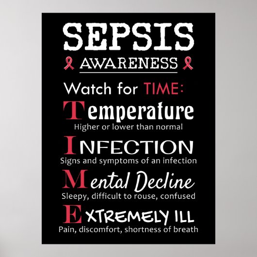 Sepsis Awareness Watch for TIME Guide Poster (Vorne)