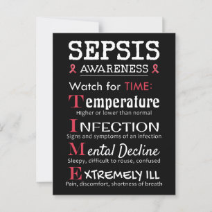 Sepsis Awareness Watch for TIME Guide Postkarte