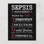 Sepsis Awareness Watch for TIME Guide Postkarte (Vorderseite)