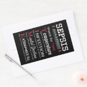 Sepsis Awareness Watch for TIME Guide Rechteckiger Aufkleber (Umschlag)