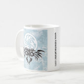 Sept. der blauen Drachen Kaffeetasse (Vorderseite Links)