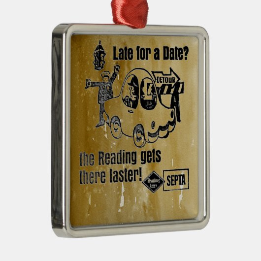 Septa Reading Lines Service Metal Ornament (Rechts)