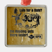 Septa Reading Lines Service Metal Ornament Aus Metall (Vorne)