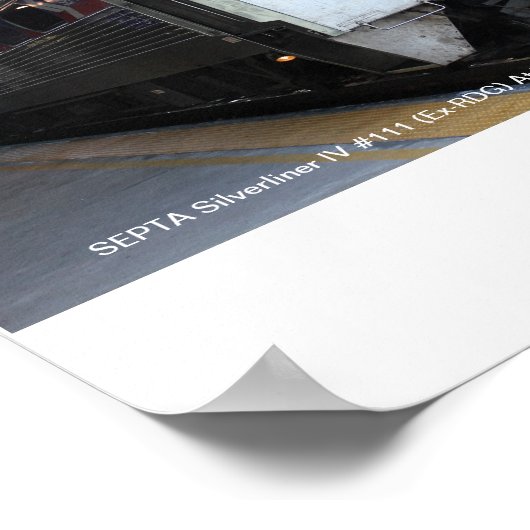 SEPTA Silverliner IV #111 in Wilmington Poster (Ecke)