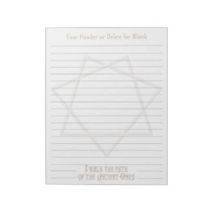 Septagram Lined Notizblock