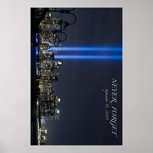 September 11 Memorial Lights Poster (Vorne)
