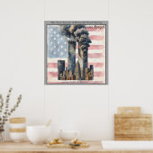 September 11 Twin Towers Memorial Wall Art Poster (Küche)