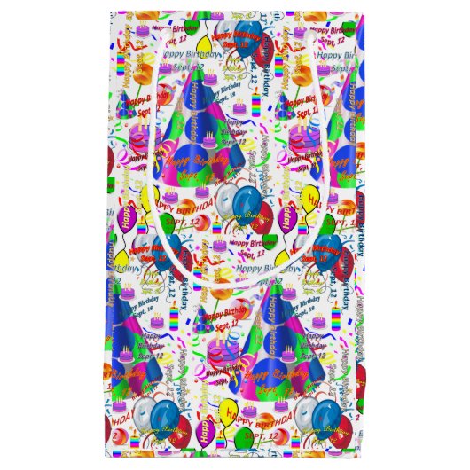 September, 12. Geburtstag, Geschenktüte (Vorderseite)