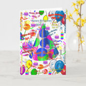 September, 13 Geburtstag Grußkarte geklappt Karte (Gelbe Blume)