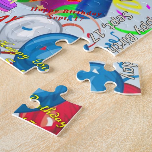 September, 17 Geburtstag Jigsaw Puzzle (Seite)