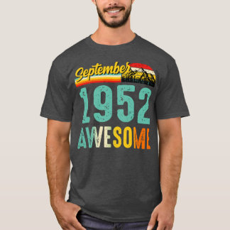 September 1952 Geburtstagsgeschenk Shirt Vintag Se