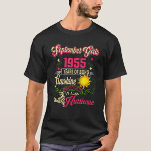 September 1955 68. Geburtstag September Mädchen 19 T-Shirt