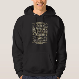 September 1958 Man Myth Legend 64. Geburtstag 64 Y Hoodie