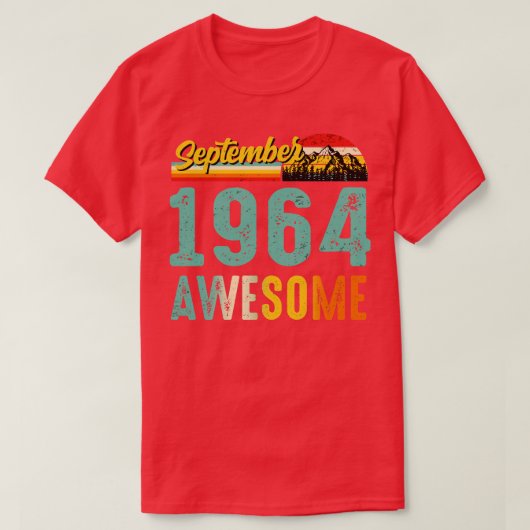 September 1964 Geburtstagsgeschenk Shirt Vintag Se (Design vorne)
