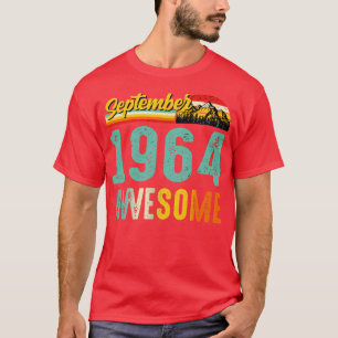 September 1964 Geburtstagsgeschenk-Shirt Vintage S T-Shirt