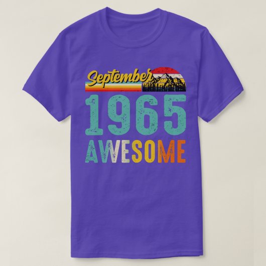 September 1965 Geburtstagsgeschenk Shirt Vintag Se (Design vorne)