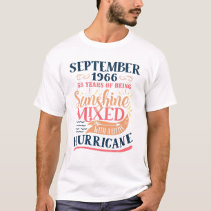 September 1966 Funny 55. Geburtstagsgeschenk war G T-Shirt