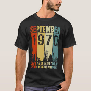 September 1970 53 Jahre Awesome Vintage T-Shirt