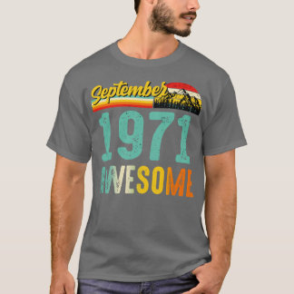 September 1971 Geburtstagsgeschenk Shirt Vintag Se
