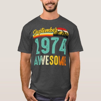 September 1974 Geburtstagsgeschenk Shirt Vintag Se