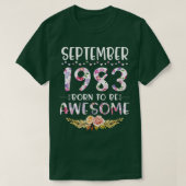 September 1983 Geboren, Phantastisch zu sein glück T-Shirt (Design vorne)