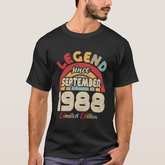 September 1988 Legend Since September 1988 T-Shirt (Vorderseite)