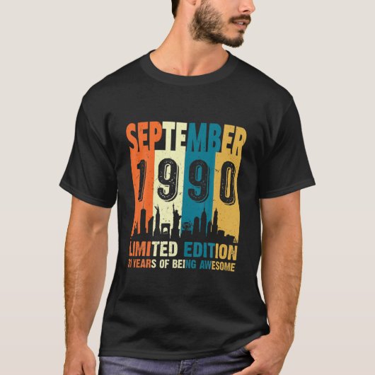 September 1990 31 Jahre alt Phantastisch 31. Bir T-Shirt (Vorderseite)
