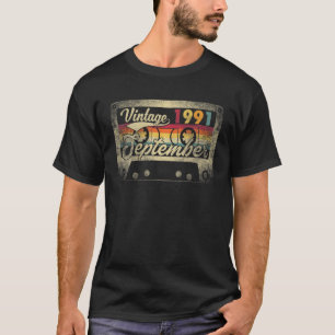 September 1991 30. Geburtstagsgeschenk Retro 30 Ja T-Shirt