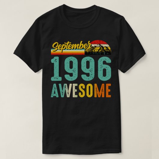 September 1996 Geburtstagsgeschenk Shirt Vintag Se (Design vorne)