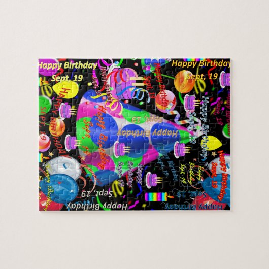 September, 19 Geburtstag Jigsaw Puzzle (Horizontal)