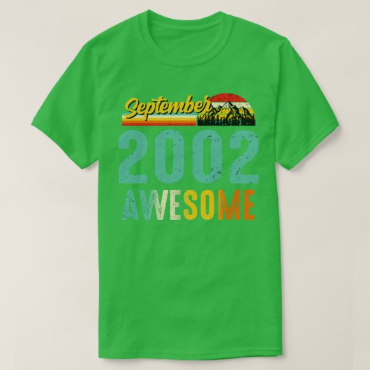 September 2002 Geburtstagsgeschenk Shirt Vintag Se (Design vorne)