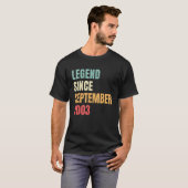 September 2003 Legend Seit September 2003 T-Shirt (Vorne ganz)