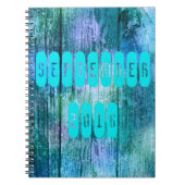 September 2016 Lila Turquoise Month Notebook Notizblock (Vorderseite)