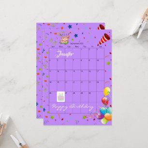 September 2022 Terminkalender Glückwunsch Einladun Einladung